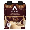 thumbnail image 1 of Atkins Café au Lait Iced Coffee Flavored High Protein Shake, Low Sugar and Low Carb, Keto Friendly, Ready to Drink Protein Shake, 4 Count, 1 of 10