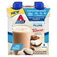 thumbnail image 1 of Atkins Creamy Chocolate Coconut Protein Shake, High Protein, Low Carb, 4 Count, 1 of 11