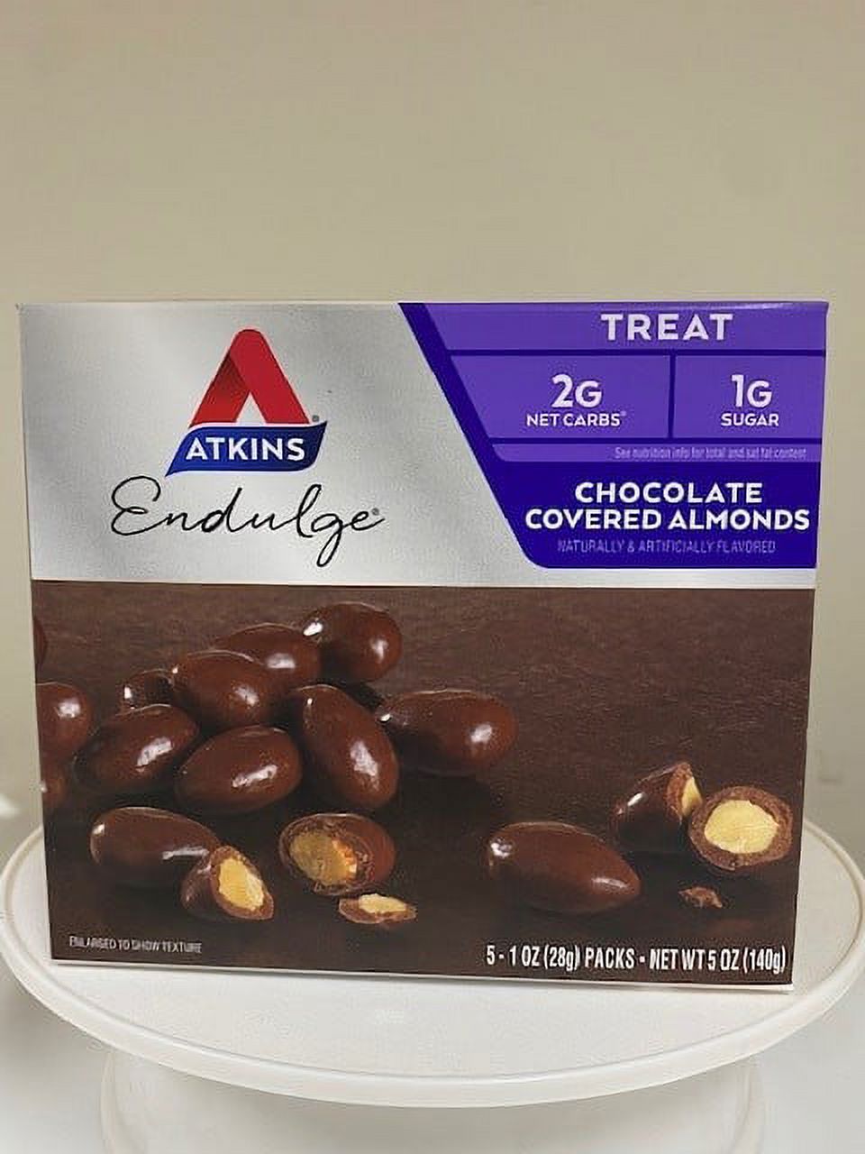 Atkins Endulge Bar box of 5 Chocolate Covered Almonds