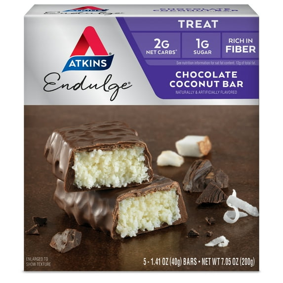 Atkins Endulge Chocolate Coconut Bars 35 Packs total