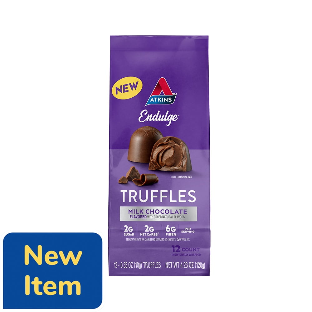 Atkins Endulge Milk Chocolate Truffles Candy Bits, 12 ct, 4.23 oz