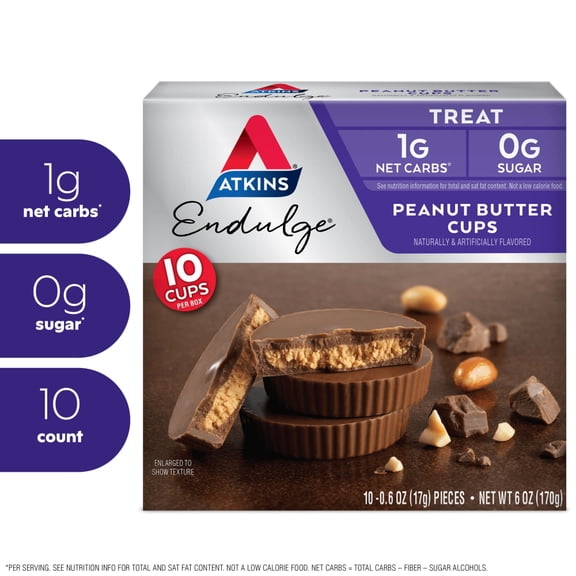 Atkins Endulge Peanut Butter Cups, 10 ct (packaging may vary)