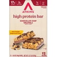 thumbnail image 1 of Atkins High Protein Bar, Chocolate Chip Granola, 12 Count, 1 of 9
