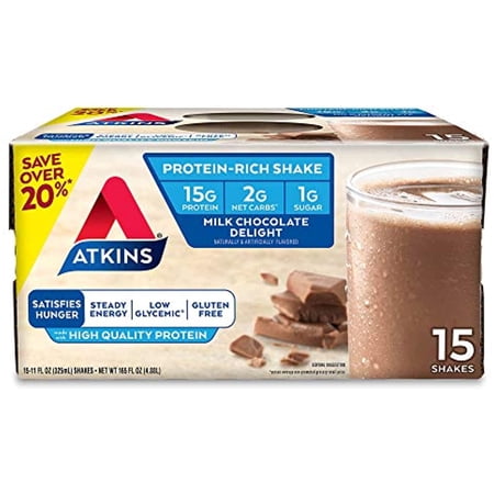 Atkins Milk Chocolate Protein Rich Shake, 15 ct./11 oz.ES
