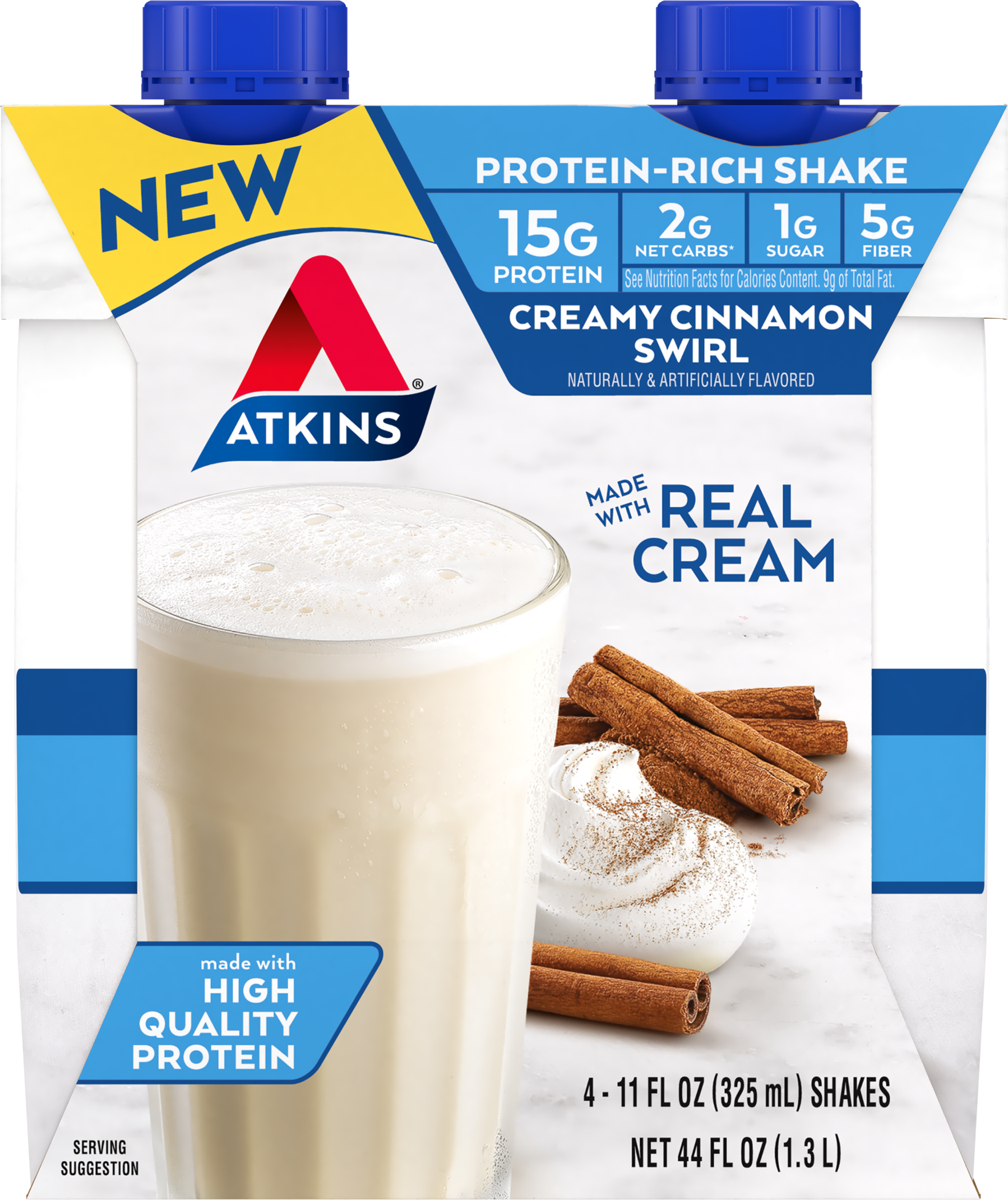 ATKINS PROTEIN SHAKE, LOW GLYCEMIC, HIGH PROTEIN, CREAMY...