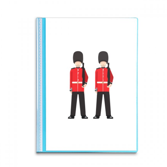 Atkins Rdcoats Bearskin Guard Book Sheet Protectors Portfolio Binder Folder