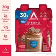 thumbnail image 1 of Atkins Strong, High Protein Shake, Milk Chocolate, 30g of Protein, 4 Count, 1 of 9