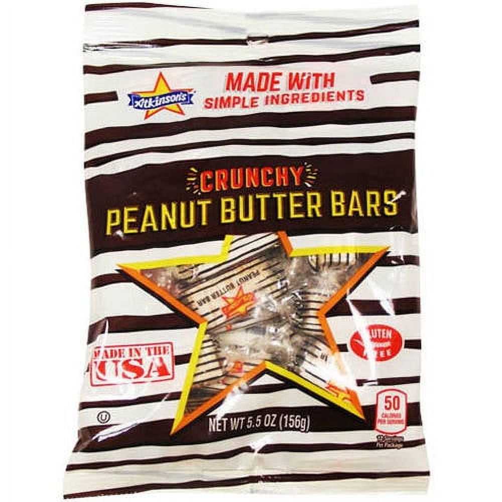 Atkinson Candy Crunchy Peanut Butter Bars, 5.5 oz