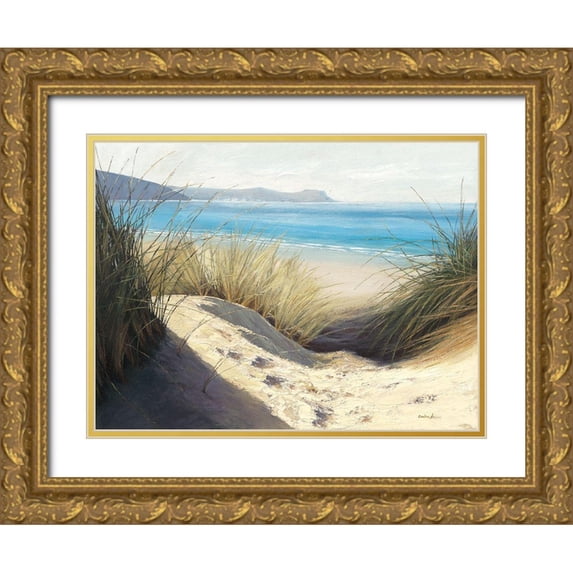 Atkinson, Caroline 18x15 Gold Ornate Wood Framed with Double Matting Museum Art Print Titled - Dune Shadows
