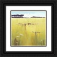 thumbnail image 1 of Atkinson, Caroline 26x26 Black Ornate Wood Framed with Double Matting Museum Art Print Titled - Cornish Meadow, 1 of 4