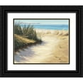 thumbnail image 1 of Atkinson, Caroline 32x26 Black Ornate Wood Framed with Double Matting Museum Art Print Titled - Pathway to the Beach, 1 of 4