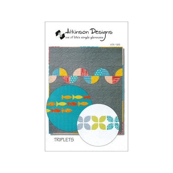 Atkinson Design Triplets Trio of Baby Quilts Ptrn