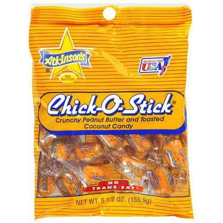 Atkinson's Chick-O-Stick Peanut Butter & Toasted Coconut Candy, 5.5 Oz.