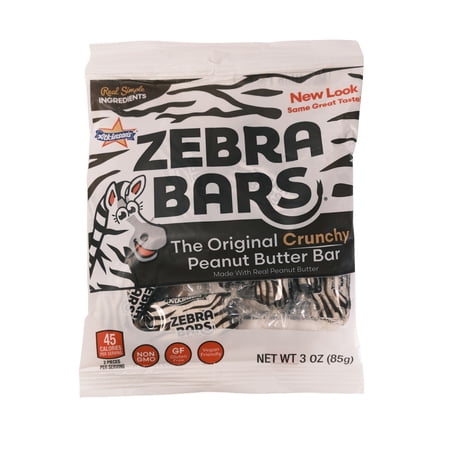 Atkinson Candy Gluten Free Crunchy Peanut Butter Bars Peg Bag 3 oz