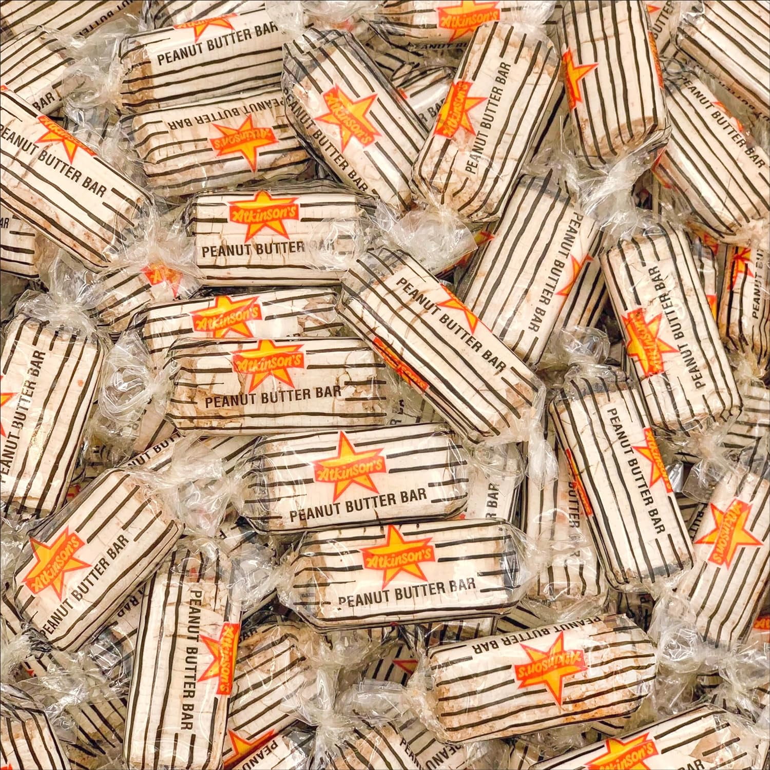 Atkinson's Peanut Butter Candy Bars, Individually Wrapped, 1 Pound Bag