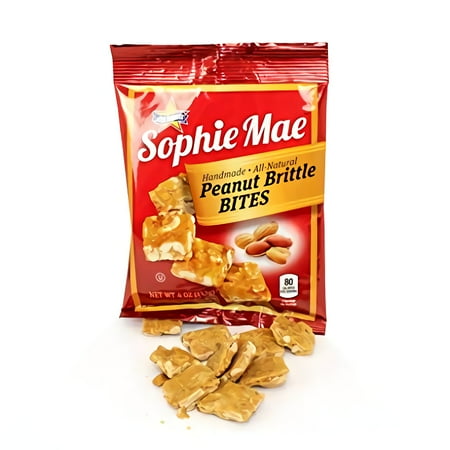 (4 Pack) Atkinson Candy Sophie Mae Peanut Brittle, 4 oz