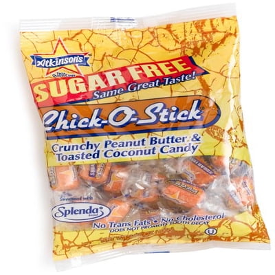 Atkinson's Sugar-Free Chick-O-Stick Peanut Butter & Toasted Coconut Candy, 3.75 Oz.