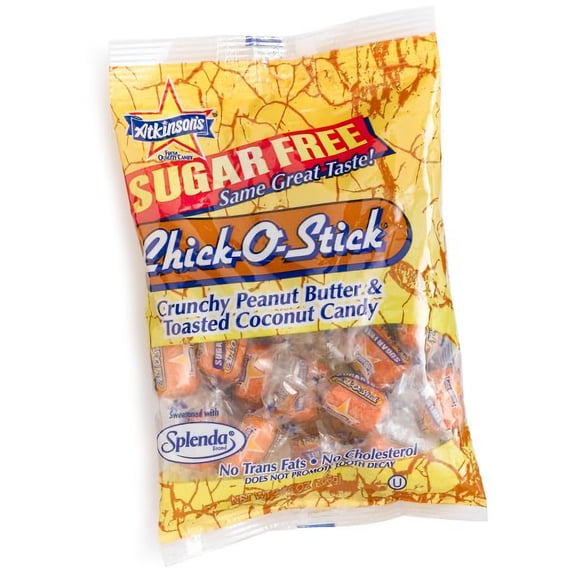 Atkinson's Sugar-Free Chick-O-Stick Peanut Butter & Toasted Coconut Candy, 3.75 Oz.