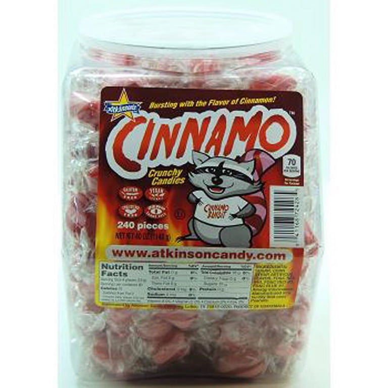 Atkinsons Cinnamon Twist Candy, Jar 1 Ct, Pack of 240, Sweet Snack