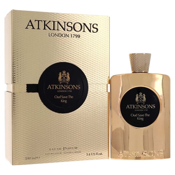 Atkinsons amatkosk34ps 3.3 oz Oud Save the King Eau De Parfum Spray for Men