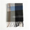thumbnail image 1 of Atkumj Men's Scarf Trendy Warm Cozy Tassels Winter Scarf for Cold Weather, 1 of 5