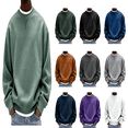 thumbnail image 1 of Atkumj Mens Crewneck Sweatshirt Casual Long Sleeve Plain Pullover Tops Fashion Solid Color Fall Sweatshirts for Daily Wear S, 1 of 6