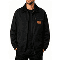 thumbnail image 1 of Atkumj Mens Zip Up Jacket with Pockets and Chest Zip Pockets Fashion Color Spliced Lapel Jackets for Men Loose Solid Color Long Sleeve Casual Outerwear S, 1 of 8