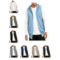 thumbnail image 1 of Atkumj Sleeveless Zip Up Hoodie Men Fashion Solid Color Hooded Vest Casual Comfortable Drawstrings Mens Vest Outerwear with Front Pockets L, 1 of 6