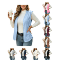thumbnail image 1 of Atkumj Women Vest Warm Loose Fleece Vest Women Casual Lightweight Solid Color Cardigans for Women for Fall Winter M, 1 of 4