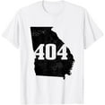 thumbnail image 1 of Atlanta 404 Area Code ATL Georgia Map State Pride Vintage T-Shirt, 1 of 4
