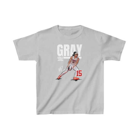 Atlanta Allisha Gray #15 Cartoon Basketball fan Gifts Kids Cotton Tee