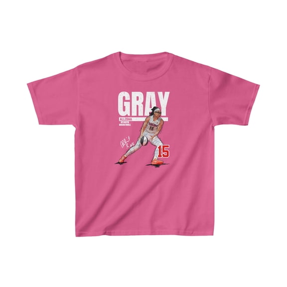 Atlanta Allisha Gray #15 Cartoon Basketball fan Gifts Kids Cotton Tee