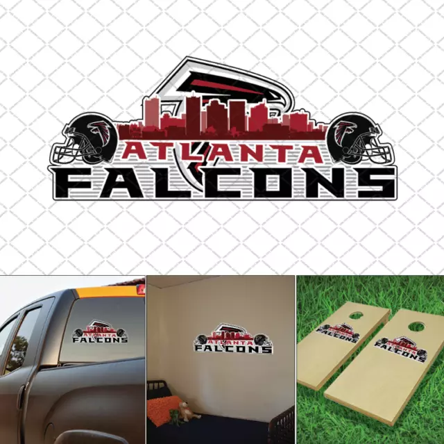 Atlanta Atlanta Football Team Sticker Decal Skyline Car Truck Window ...