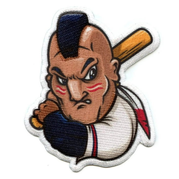 Atlanta Baseball Mascot Photo Patch Embroidered Iron On