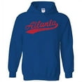thumbnail image 1 of Atlanta Baseball Script - Hometown Pride, Pitcher Hoodie - 3X-Large - Royal, 1 of 6