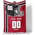 thumbnail image 1 of Atlanta Blanket Gifts for Men Women Boy Throw Blanket Custom Name and Number, 1 of 5