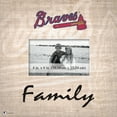 thumbnail image 1 of Atlanta Braves 10'' x 10'' Burlap Pattern Frame, 1 of 1