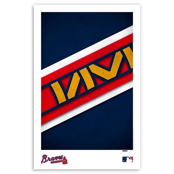 Atlanta Braves 11'' x 17'' Minimalist Team Logo Art Poster