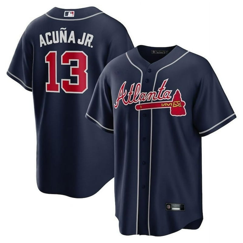 Atlanta_Braves #13 Acu-a Jr. Fans Apparel Baseball Jersey Home Shirt Player Baseball Team 