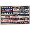 thumbnail image 1 of Atlanta Braves 15" x 23.5" Flag Ball Game Stretched Canvas Wall Art, 1 of 1