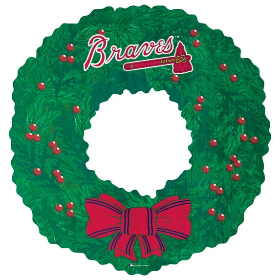 Atlanta Braves 16'' Team Wreath Sign