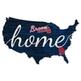 thumbnail image 1 of Atlanta Braves 18'' x 18'' USA Shape Cutout Sign, 1 of 1