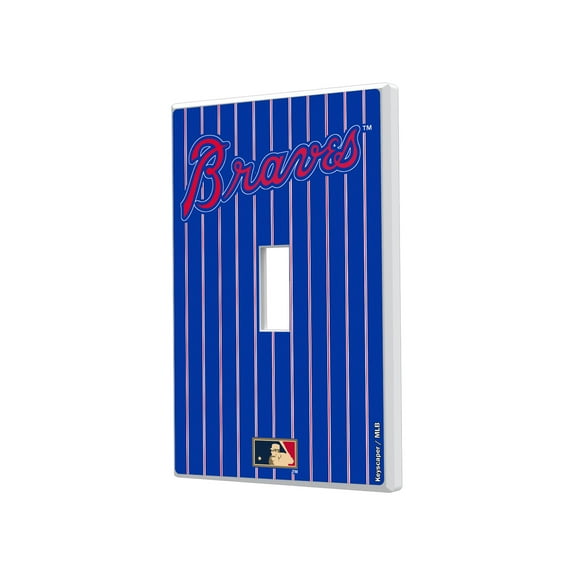 Atlanta Braves 2012 Cooperstown Pinstripe Single Toggle Light Switch Plate