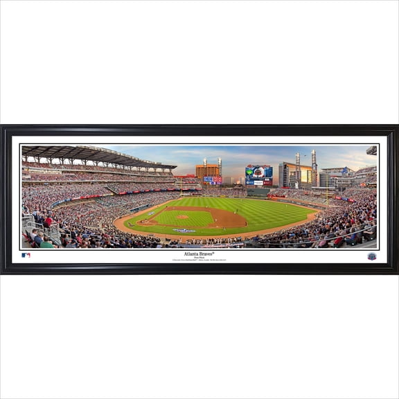 Atlanta Braves 2017 First Pitch 13.5" x 39" Standard Frame Panorama