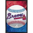 thumbnail image 1 of Atlanta Braves 24.25'' x 35.75'' Framed Baseball Logo Poster, 1 of 3