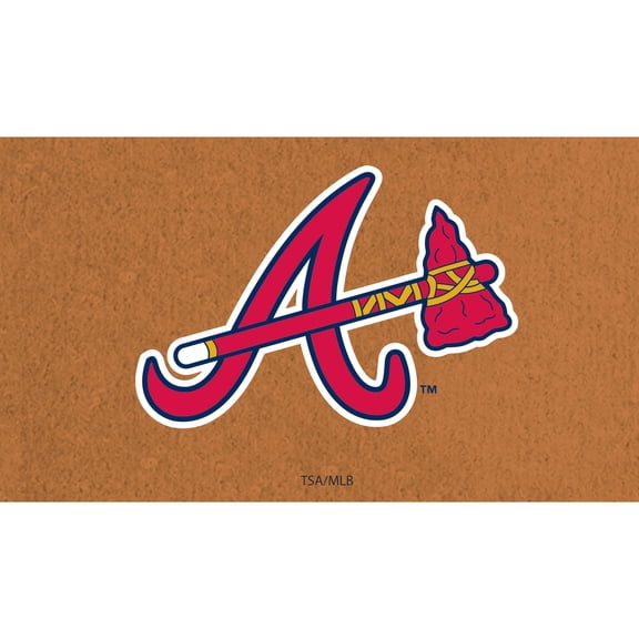 Atlanta Braves 28" x 16" Primary Logo Coir Mat