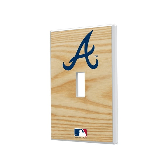 Atlanta Braves Baseball Bat Design Single Toggle Light Switch Plate