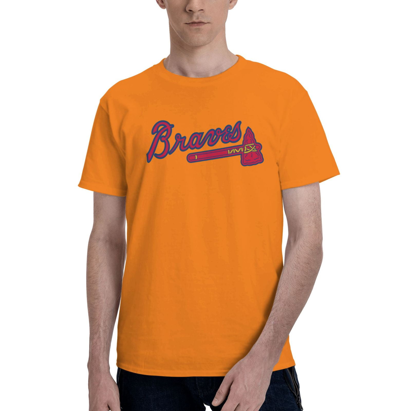 AtlantaBraves Baseball Sports TShirts Casual Short Sleeve Crewneck