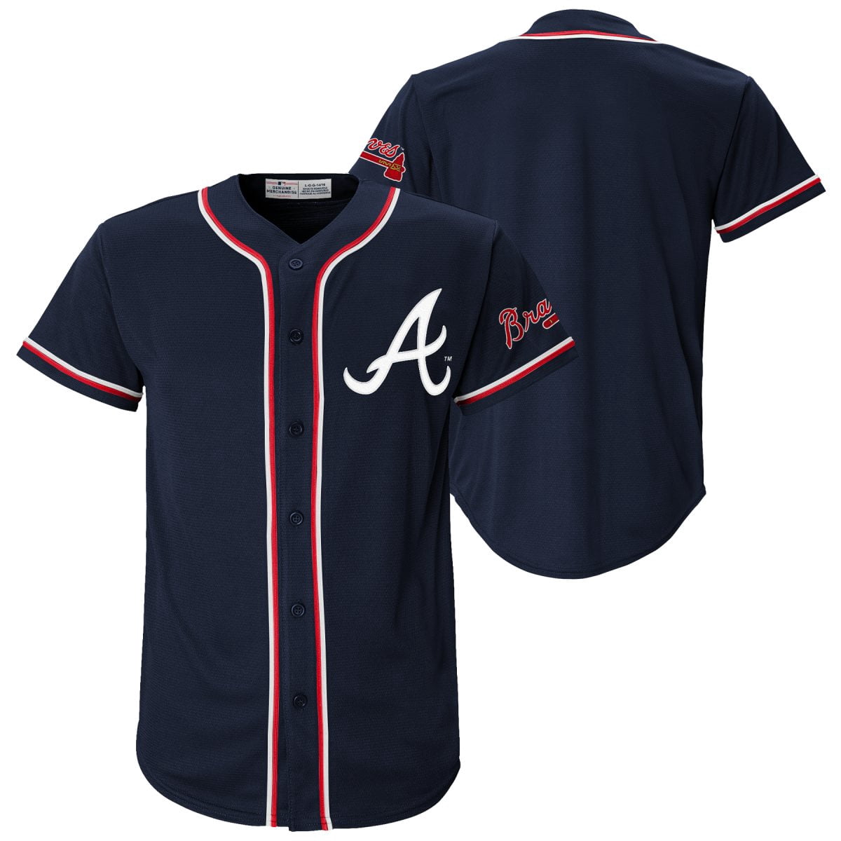 MLB Atlanta Braves Youth Primary Color Synthetic Jersey
