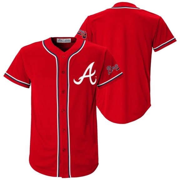 MLB Atlanta Braves Youth Secondary Color Synthetic Jersey